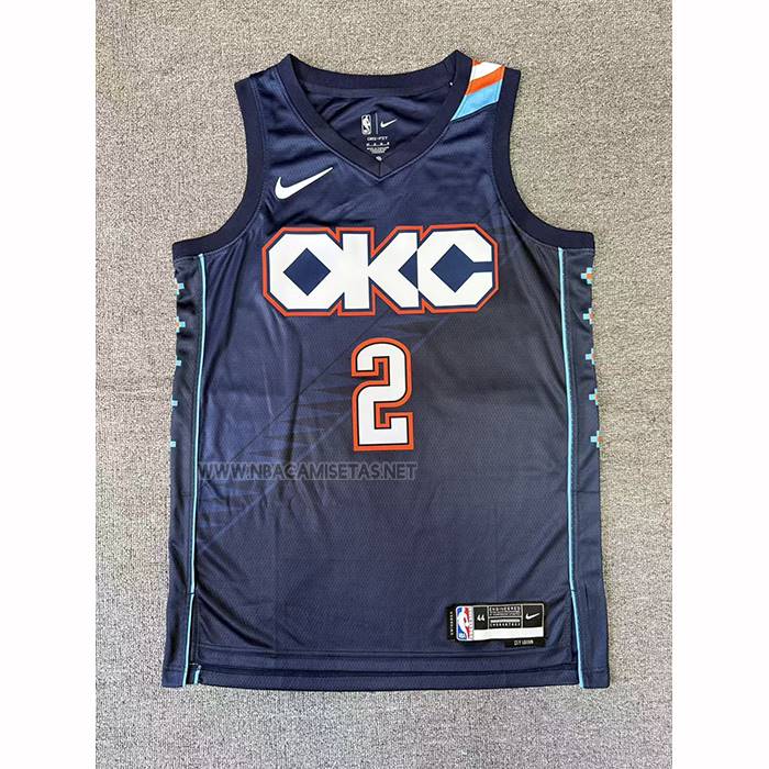 Camiseta Los Angeles Clippers Shai Gilgeous-Alexander NO 2 Ciudad 2025-26 Azul